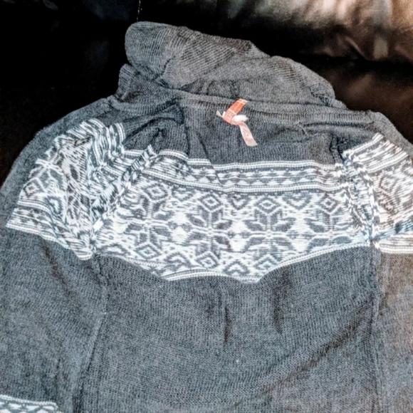 Derrick heart zipper hoody sweater - Picture 2 of 3